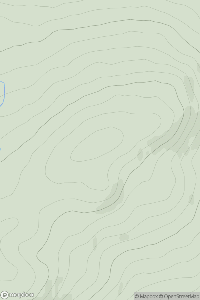 Thumbnail image for Meall a' Bhuirich [Loch Leven to Rannoch Station] showing contour plot for surrounding peak